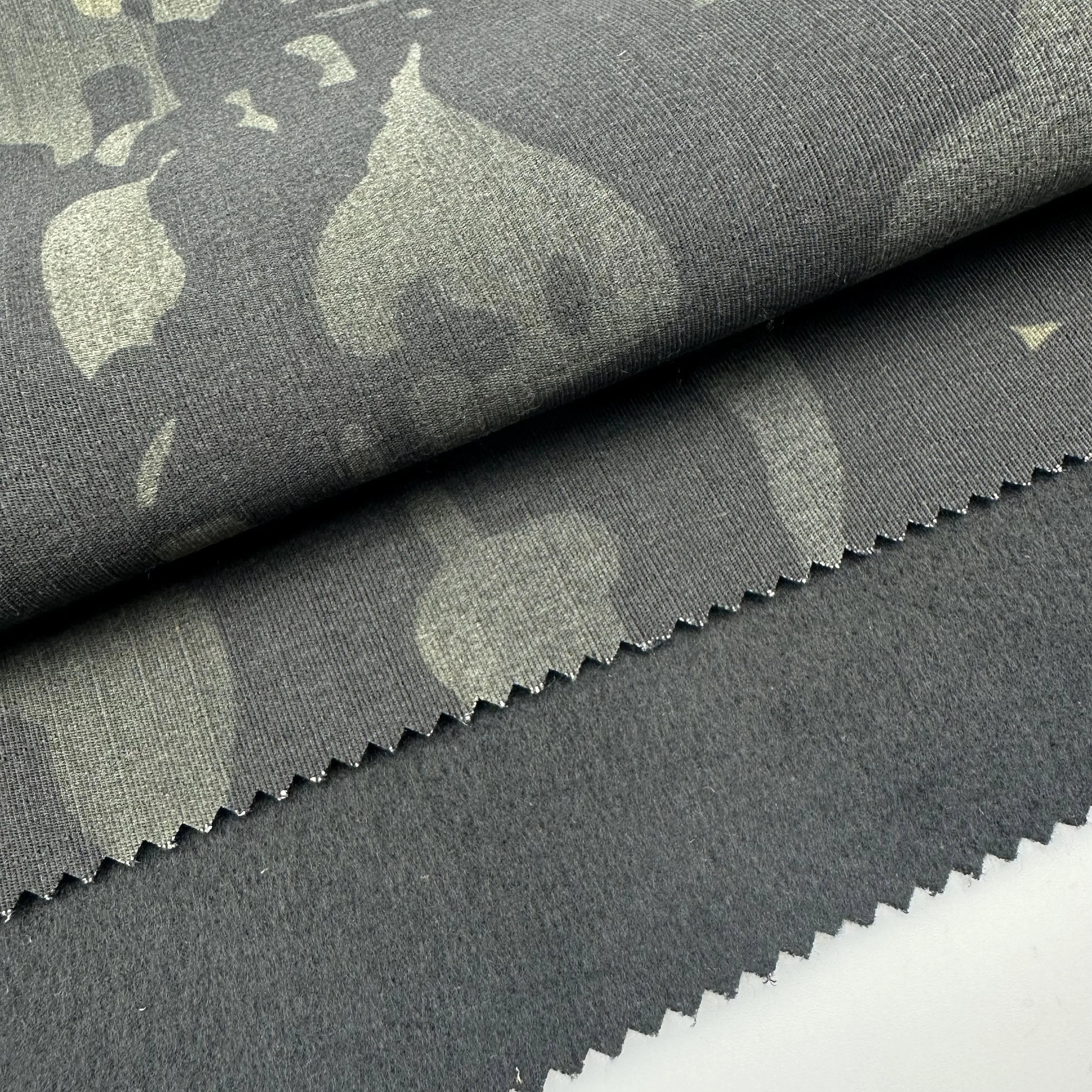 New 80%polyester 20%cotton rip-stop brush bonded printed greta wear camouflage work wear compound fabric for uniform