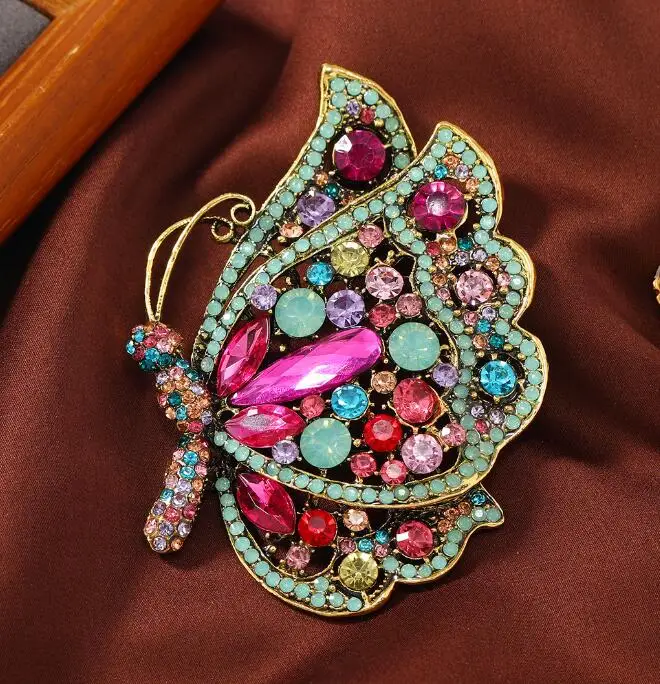 rhinestone brooch