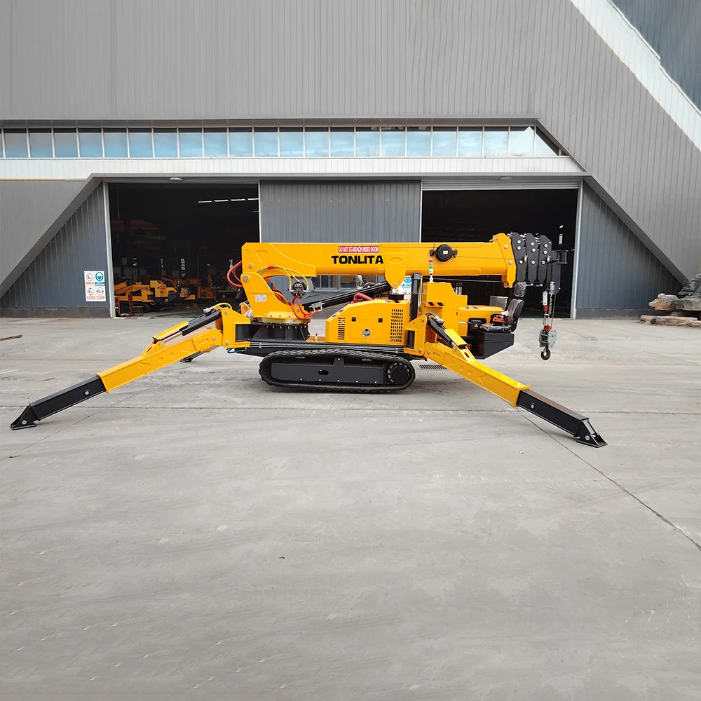5 Ton Electric Lift 360 Degree Spider Crane Remote Control Mobile Telescopic Crawler Hydraulic spider Crane