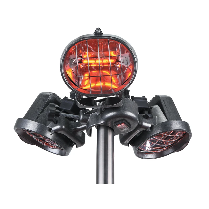 4X450W Outdoor electrical Patio heater with Ruby Lamp  fitted to 25-50mm pole