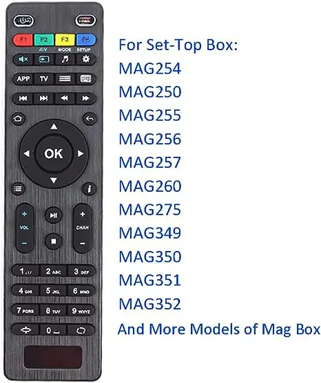 Replacement MAG254 Remote Control Use For MAG IPTV Set-Top OTT TV Box Fit For Mag 250 254 255 256 257 261 270 275 349 350 351 35
