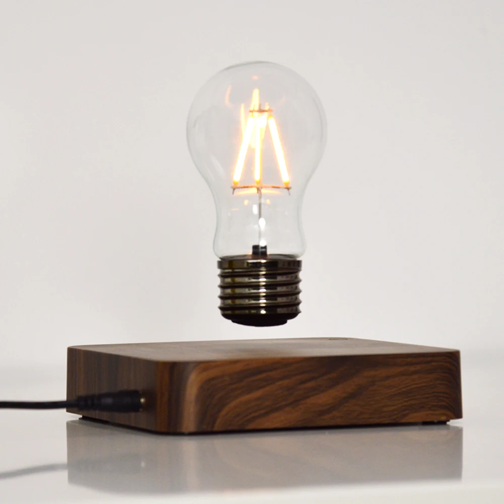 Bottom magnetic levitating floating light lamp bulb for table smart desk lamp decoration