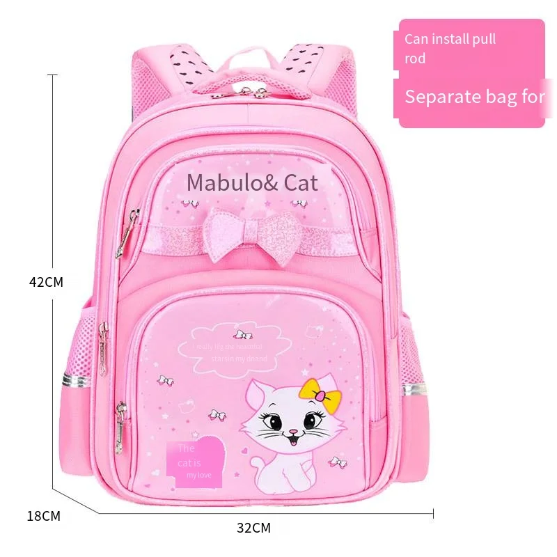 Cute Cartoon Kids Rolling Backpack Set Wheeled Trolley Bag with Lunch Bag Pencil Case School Bag for Girls Boys