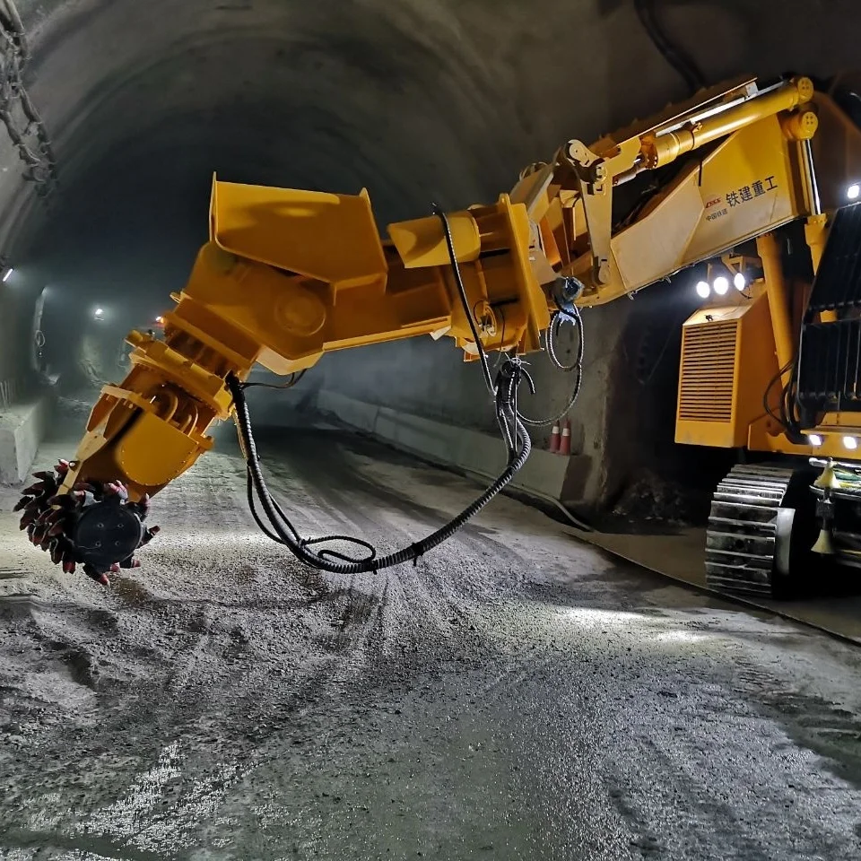 Heavy Duty Excavator Attachments Trenching Concrete Crusher Transverse Drum Cutter Axial Drum Cutter With Mounting Bracket