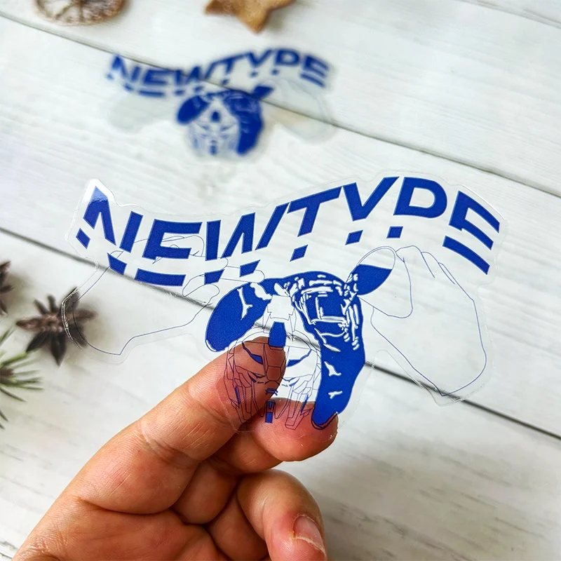 High Quality Custom Die Cut Label Logo Printed Transparent Sticker Custom Die Cut Waterproof UV Protective Clear Vinyl Stickers