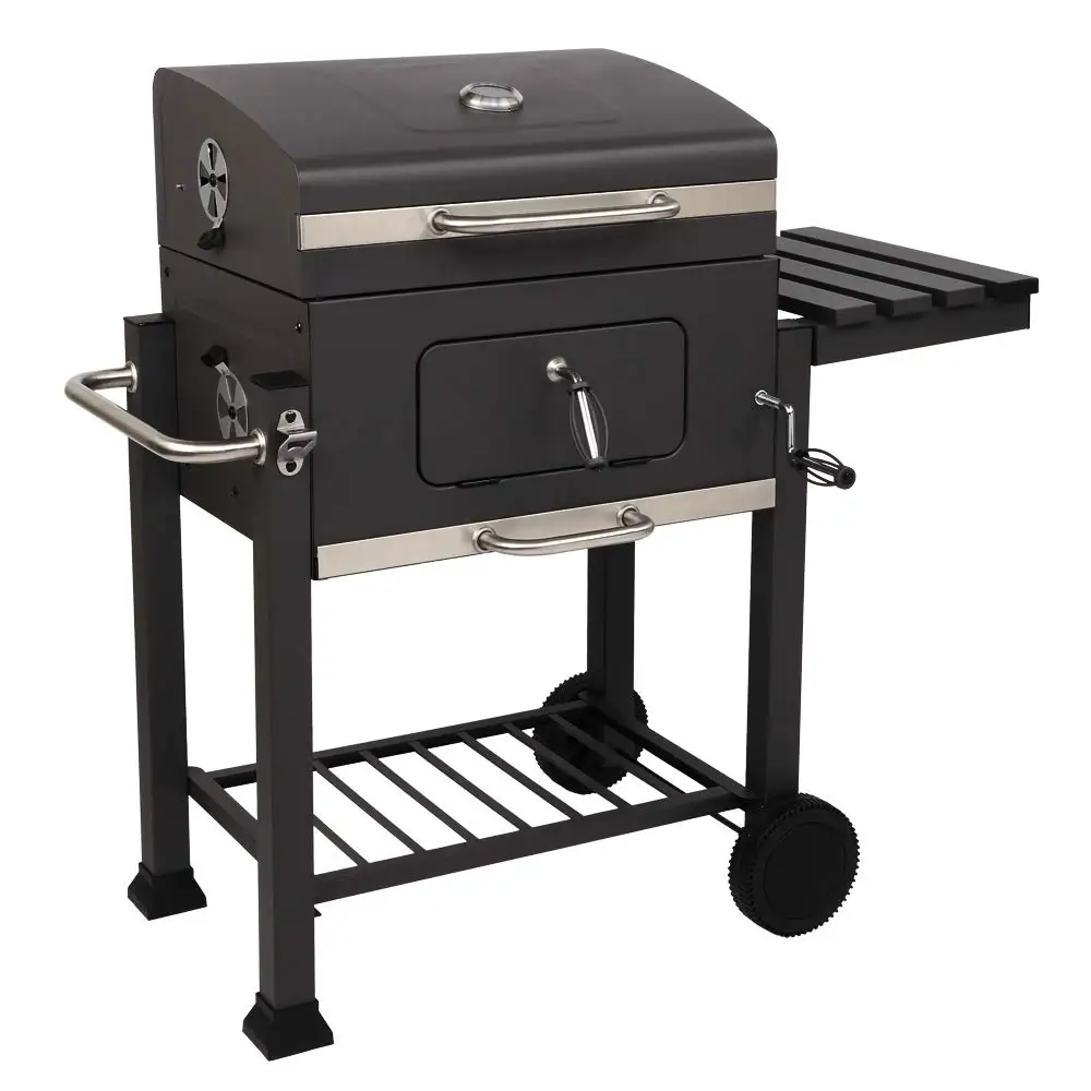 Barbecue Anthracite Stainless Steel Portable Folding Foldable Charcoal BBQ Grill for Outdoor Camping Hiking Family