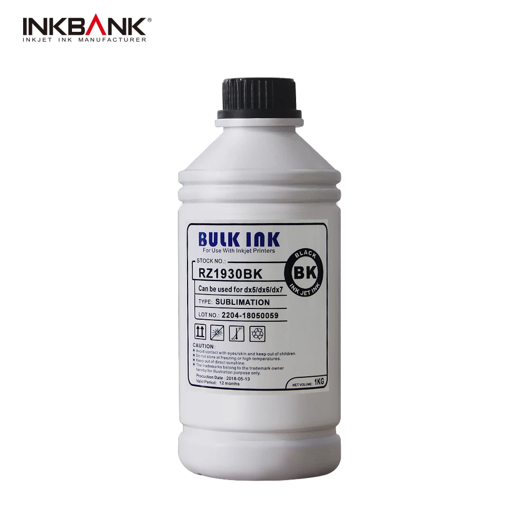 Bulk ink  RZ1920 RZ1963 Heat Transfer  printing  sublimation ink Used for epson 4720 i3200 DX5 DX7