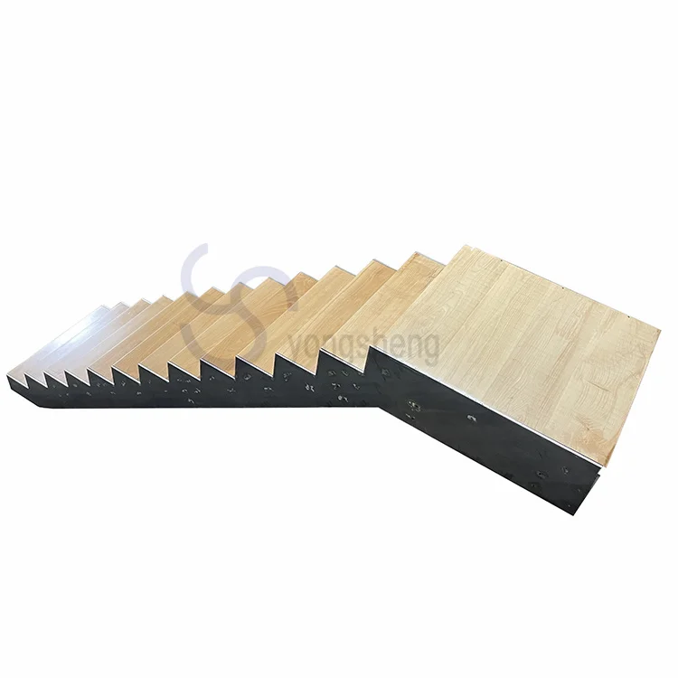 Customized indoor staircase with wooden flooring