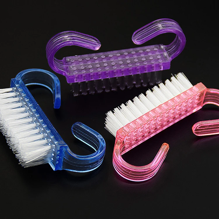 Nail SunShine  Manicure Pedicure Nail Art Care Cleaning Tools Plastic Handle Small Nail Dust Brush