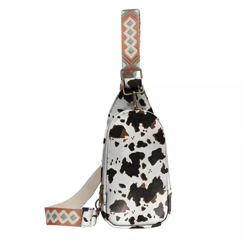 Hot Selling Women Shoulder Sling Bags Leopard Sunflower Cow Pure Multi Pattern Optional Crossbody Bags