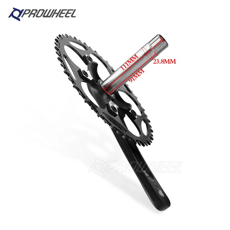 Коленчатая звезда для дорожного велосипеда Prowheel OUNCE 110 BCD 170/172.5 мм 50/52/54T/56T/58T/60T звездочки с нижним кронштейном
