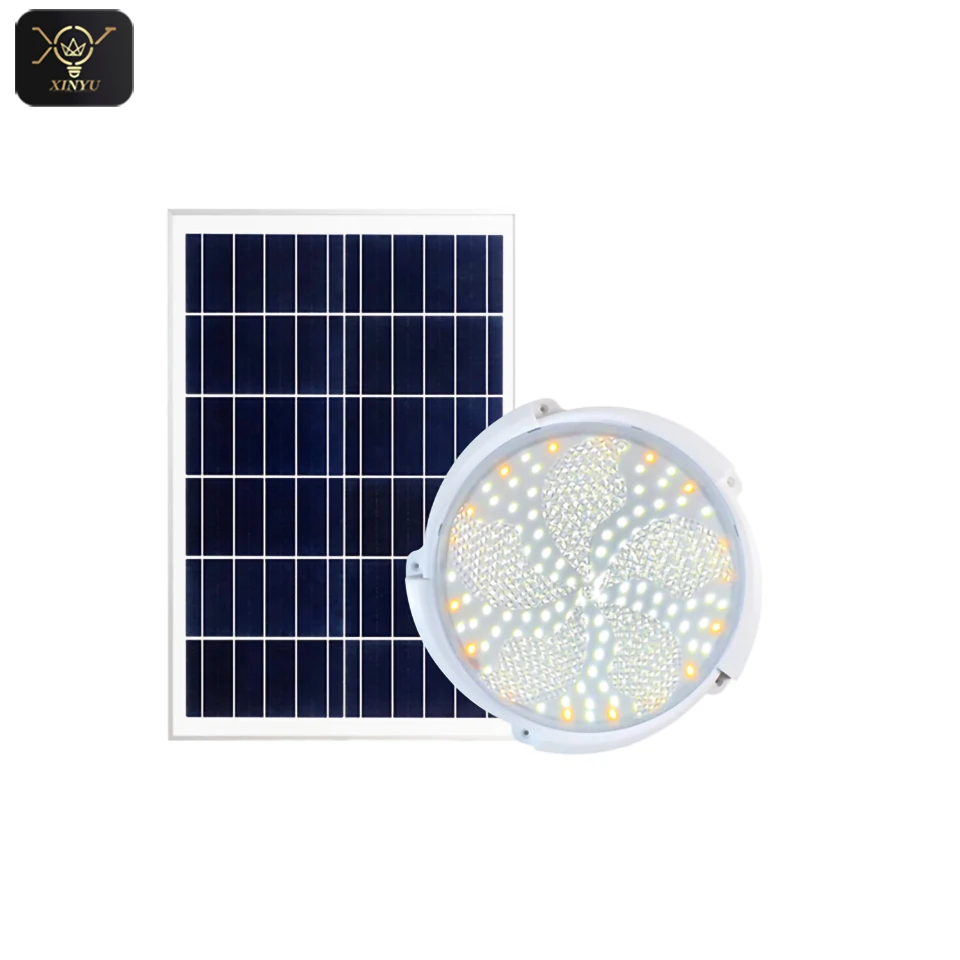 Solar ceiling light indoor Solar powered light with panel for ceiling 100w/150W/200W Recessed solar ceiling led lights
