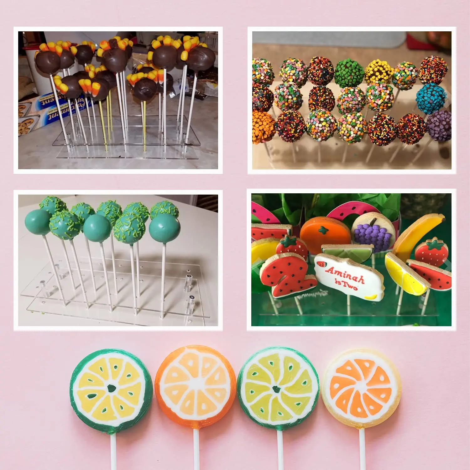 21 Hole Clear Acrylic Lollipop Holder Cake Pop Display Stand  Lollipop Display Stand