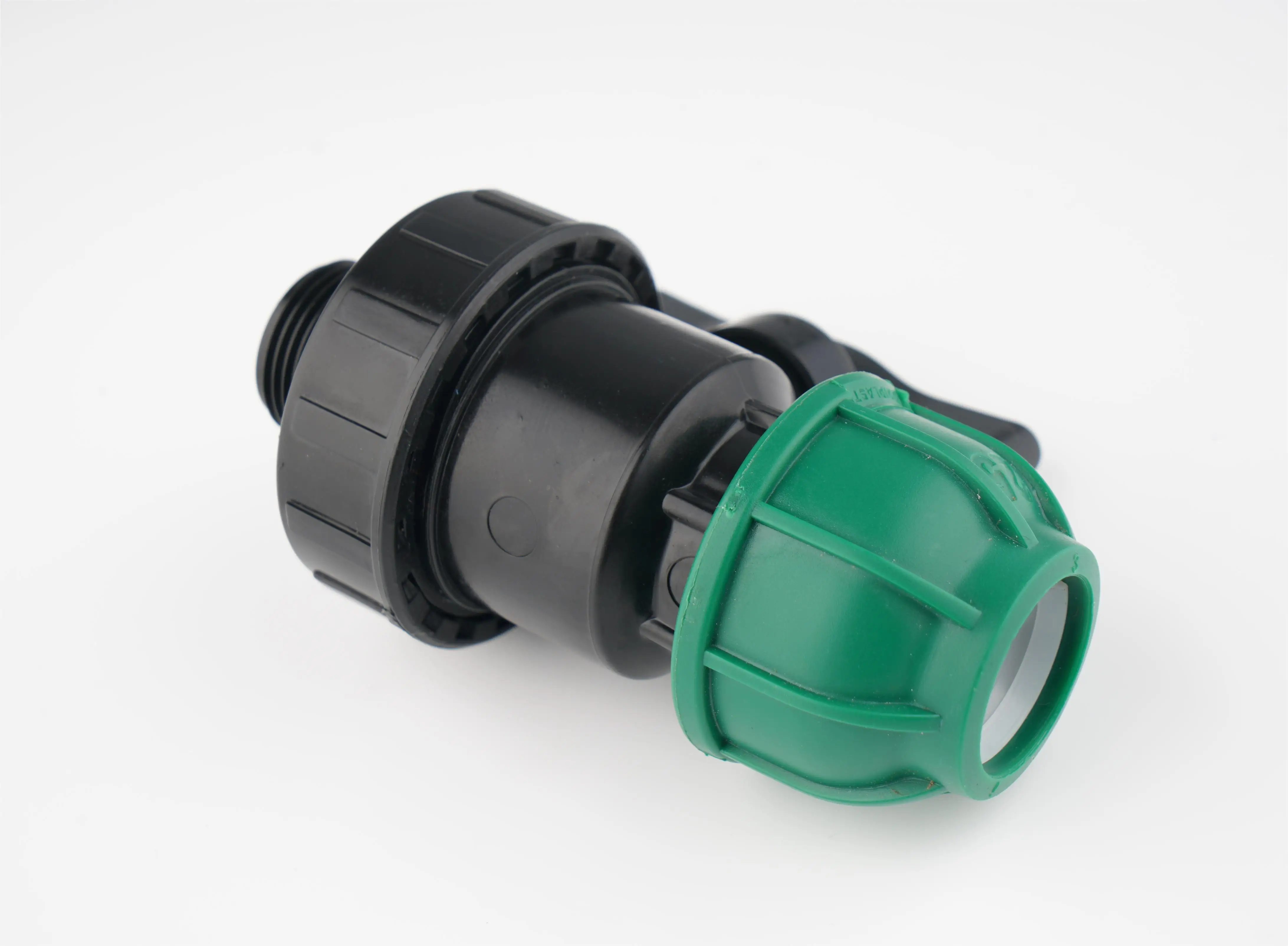 PP Compression Fittings Connection Ball Value For Farm Irrigation Systems
