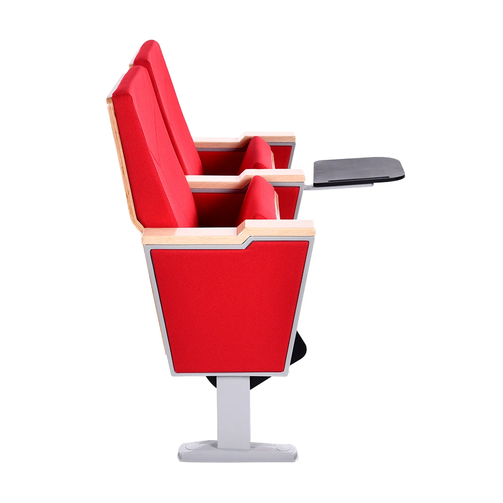 China Factory Supply Retractable Sofa Seating Red Color Auditorium Seat Chair Theater Conference Hall