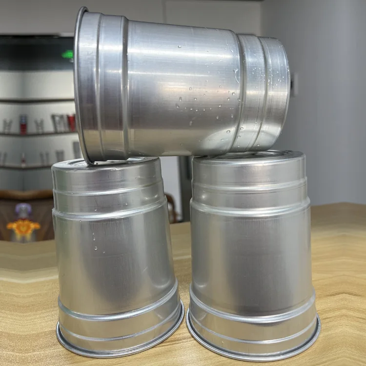 Retail New Design World Soccer Cup Stadium Metal Anodized Tumbler Cold Drink Beer Termic Cups Aluminum