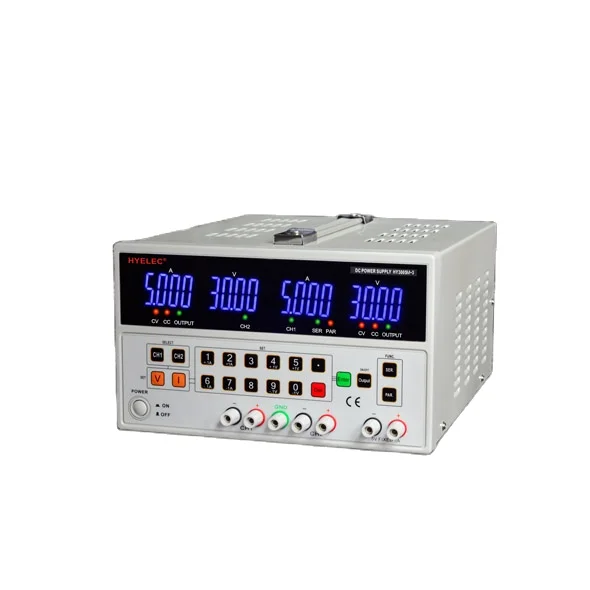 
HYELEC HY3005M-3 programable linear DC POWER SUPPLY, triple output 