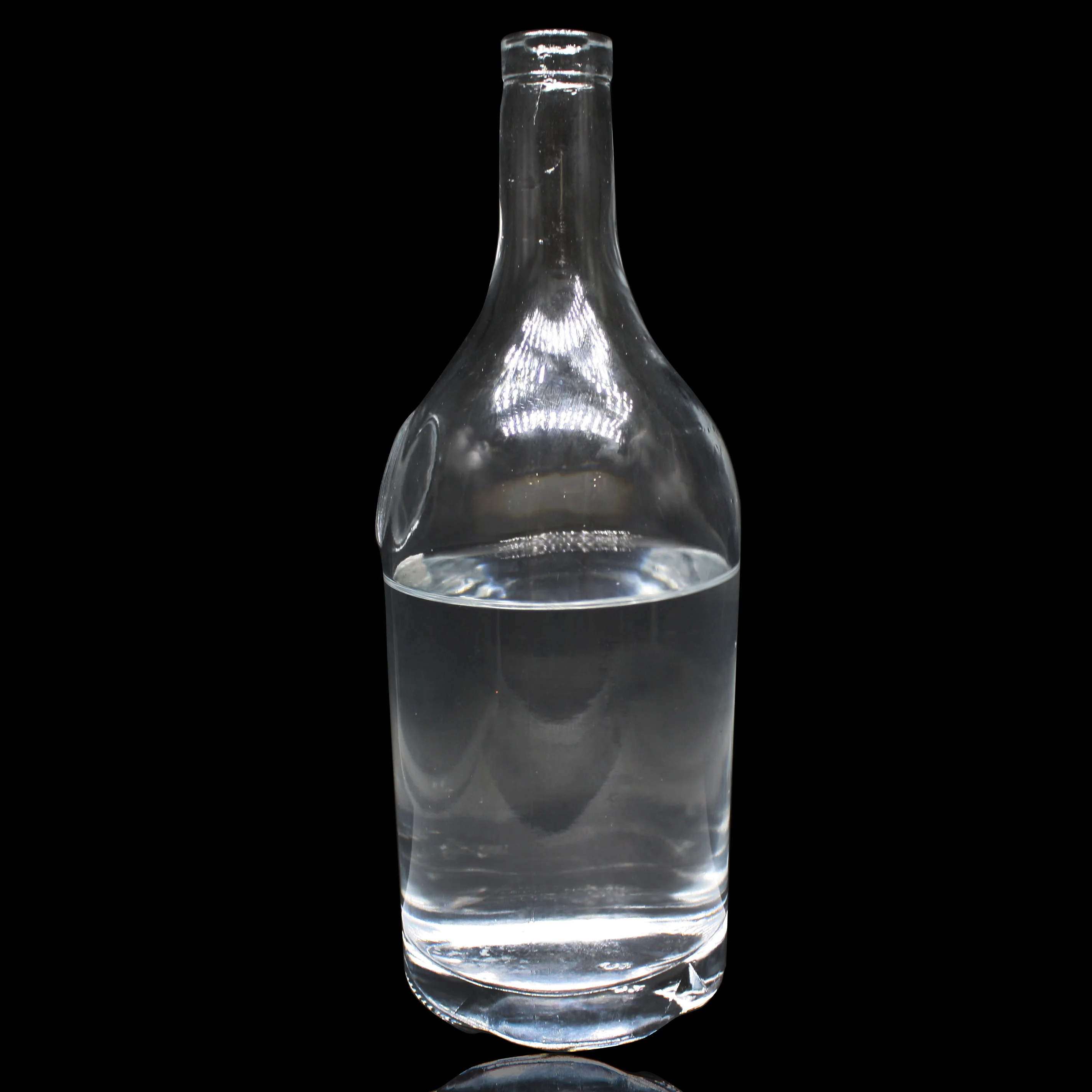 1000ml 1L Round Vodka Wine Glass Bottle Spirit Glass Bottle Flint Glass Material VODKA Accept
