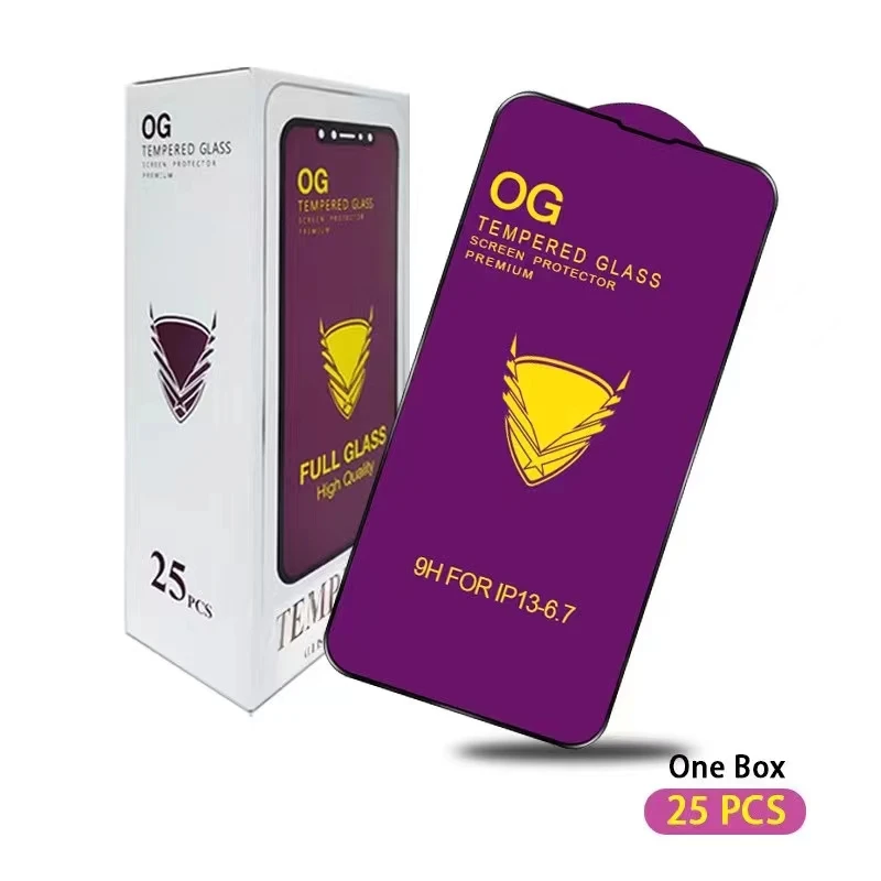 OG golden armor защита от падения и царапин полное покрытие полный клей закаленное стекло Защита экрана для iPhone 13 pro