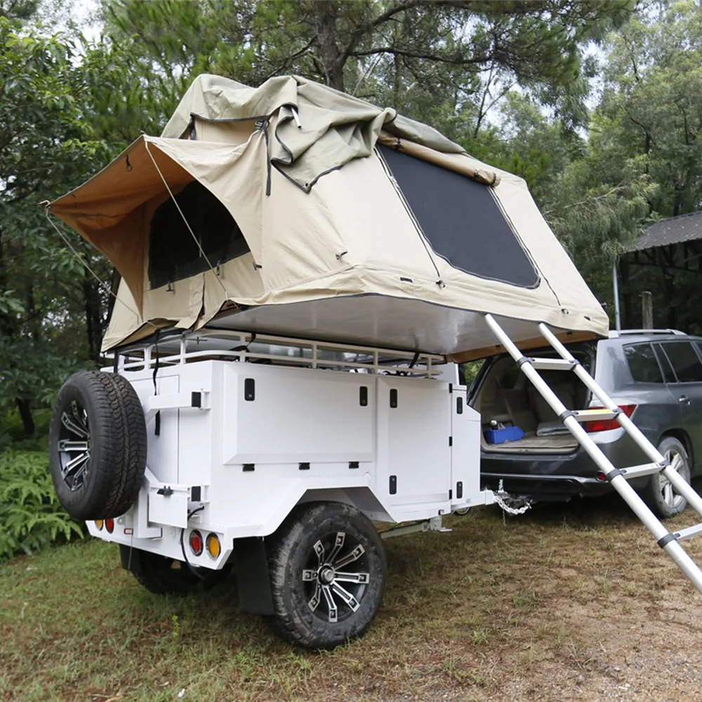 Australia Trailer Off Road Caravan Camper Trailer USA 4x4 With Fridge Tool Box Aluminium Australian Best 4 Person For Sale