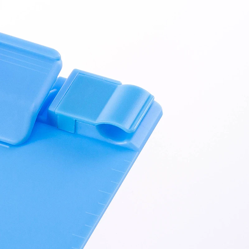 Memo size color clear clip bulk clipboards folder single plastic clipboard with pen holder