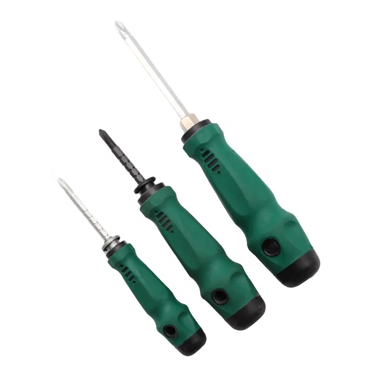 Домашний Инструмент Многофункциональная Высококачественная зеленая отвертка для ремонта