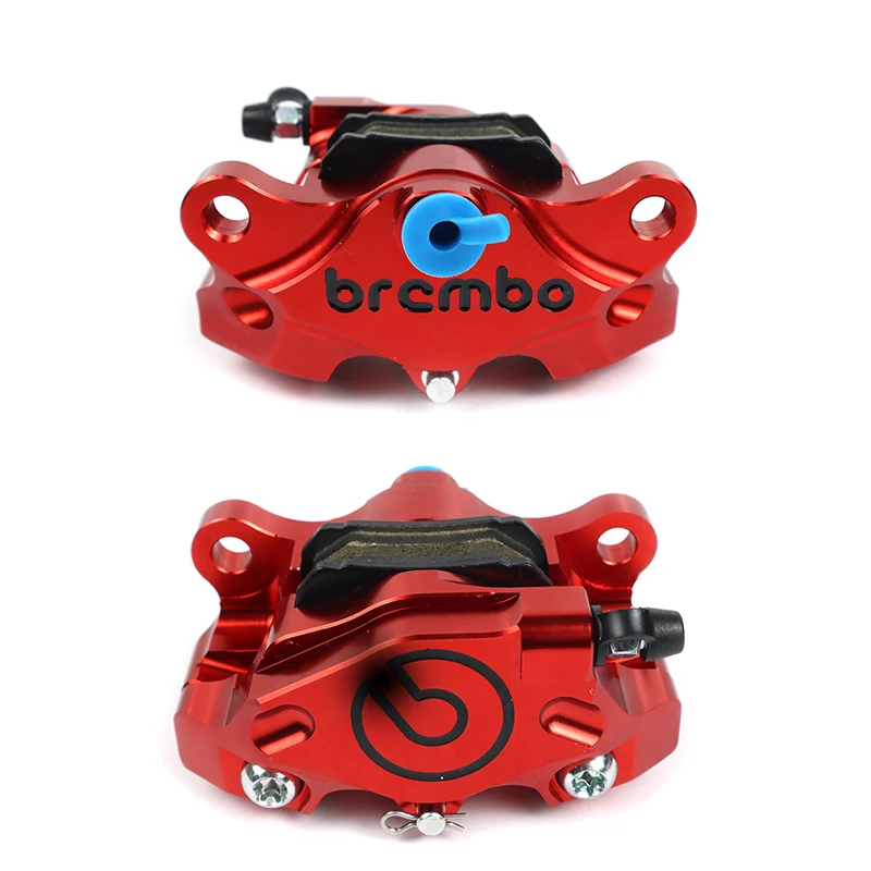 CNC Aluminum Alloy Motorcycle Brake Calipers With 2/4 Pistons Motorcycle Universal Brake Calipers For Bicycle E-Scooter