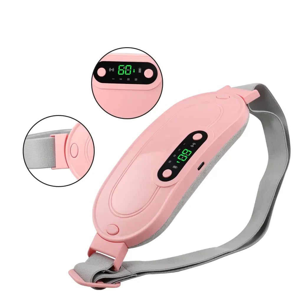 Women Menstrual Heating Pad Period Pain Relief Device Heat Massage Period Cramp Massage Belt
