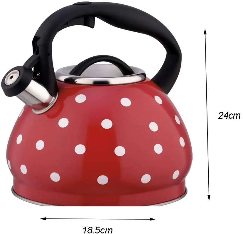 Hot Sales 2.4 Quart Stainless Steel tea kettles with Cool Touch Ergonomic Handle