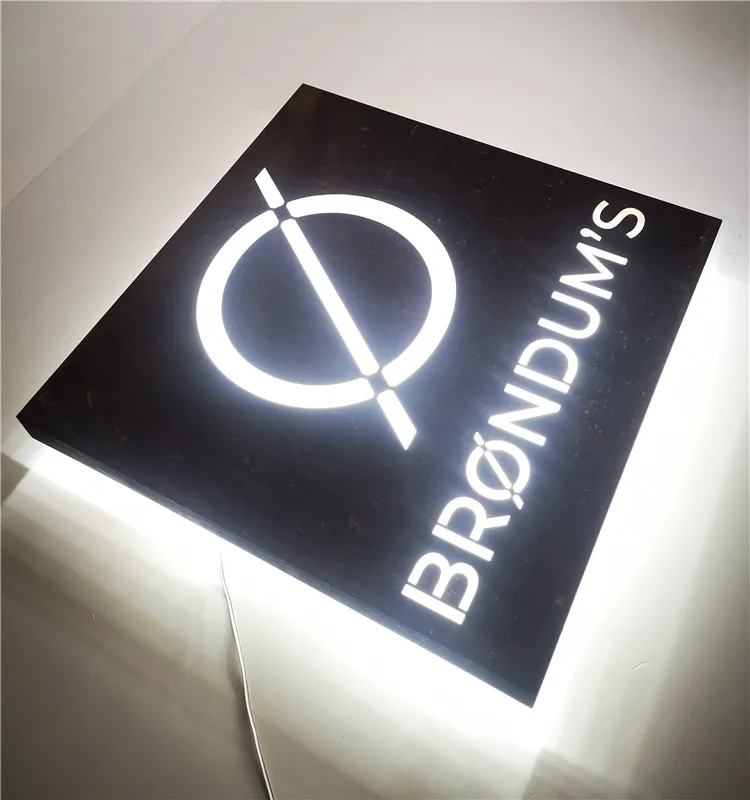 3D Customized Beauty Sport Salon Indoor Decorative Business LED Backlit Reception Letter