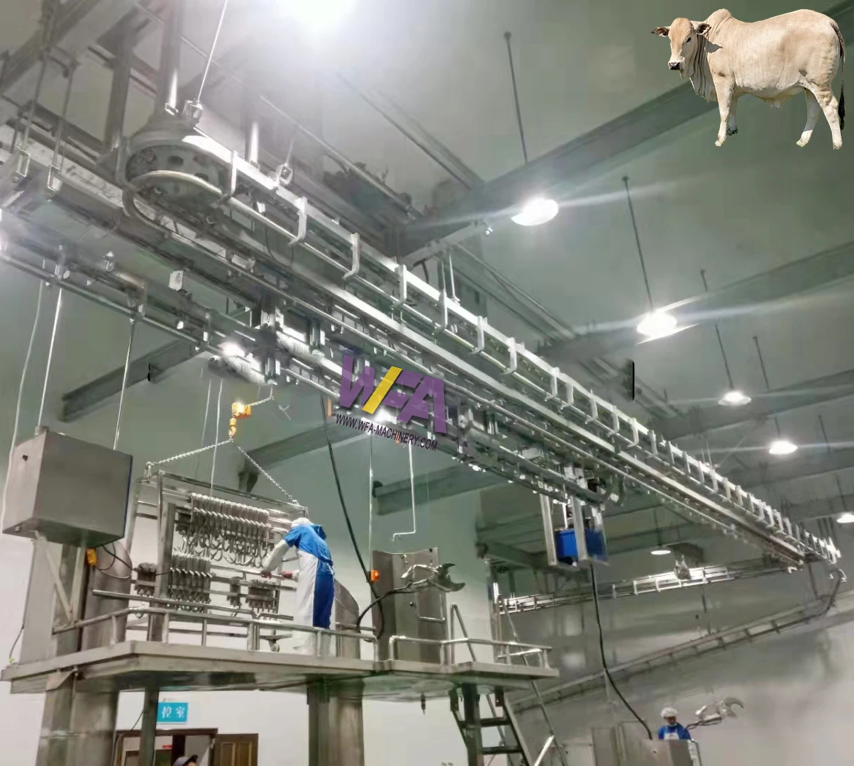 Easy Operation Install Cow Slaughter House Equipment Halal Cattle Abattoir Machine