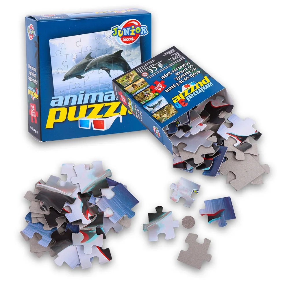
Cartoon pattern DIY puzzle, 3D educational toy puzzle customization 
