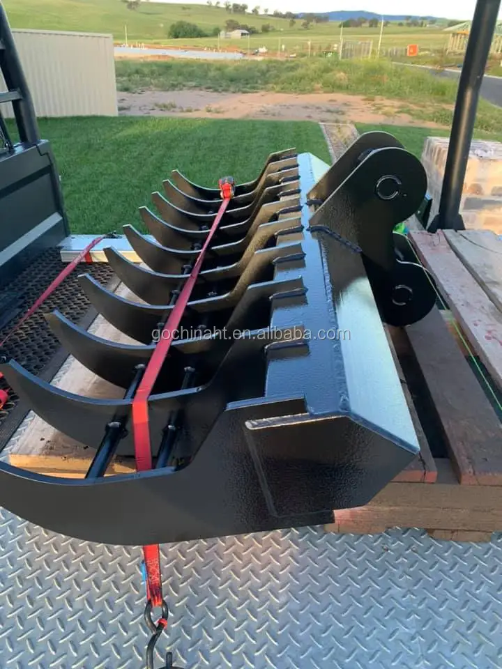 Factory Direct Sales Bulk Shipping Excavator Attachments Excavator Parts Land Rake for Excavator Transport CAT,SANY Standard