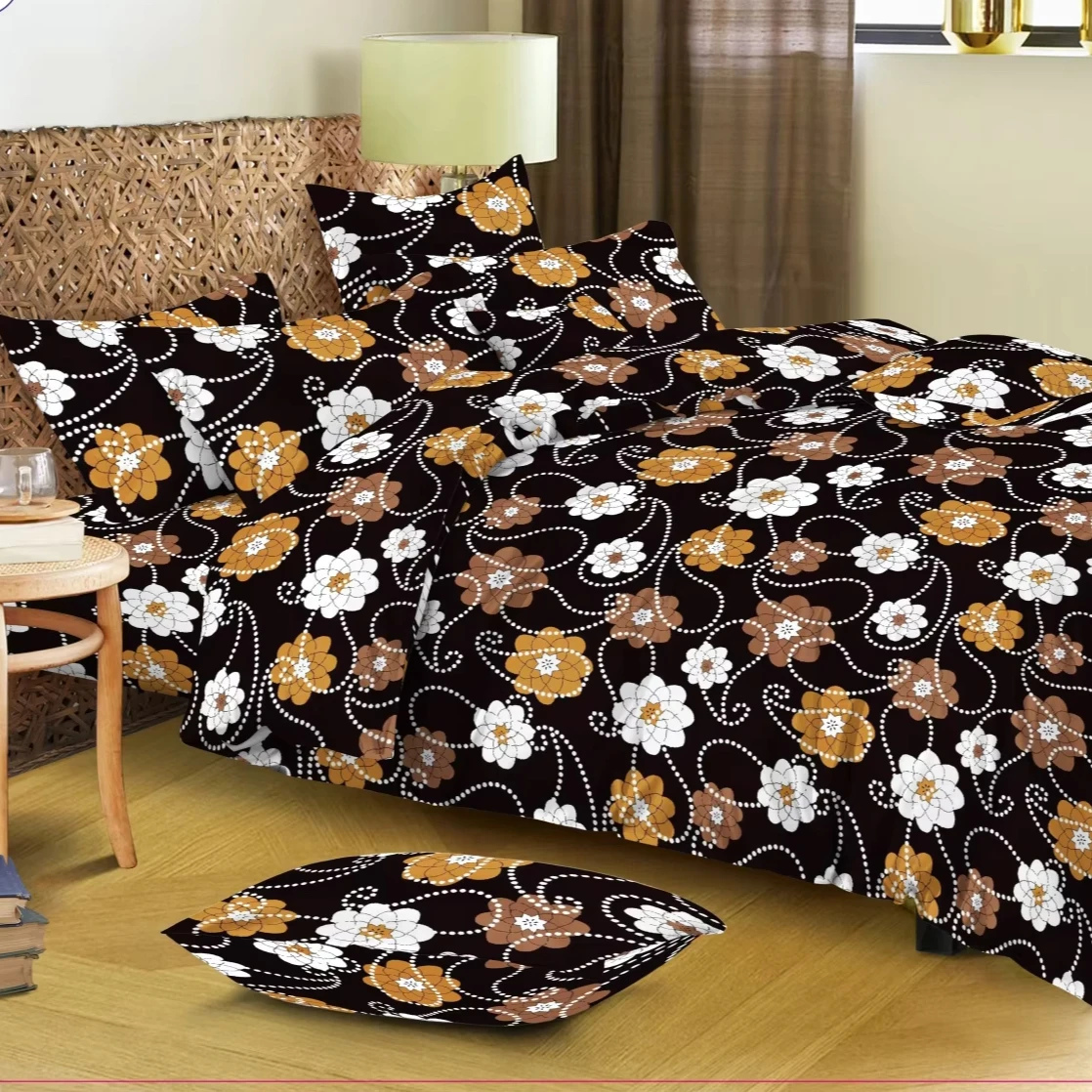 China manufacturer 100% Polyester 3D Embossed Microfiber Fabric Per Meter in Roll For Bedding Set
