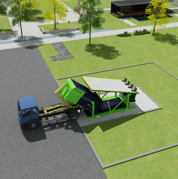 Manufactory wholesale Underground garbage compactor bin with ground sorting outlet