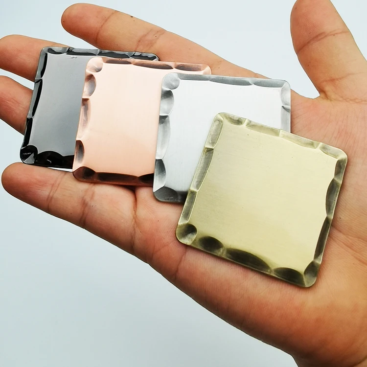 2024 New Design Metal Brass Silver Aged Style 40mm Handmade Forged Blank Copper Golf Ball Marker