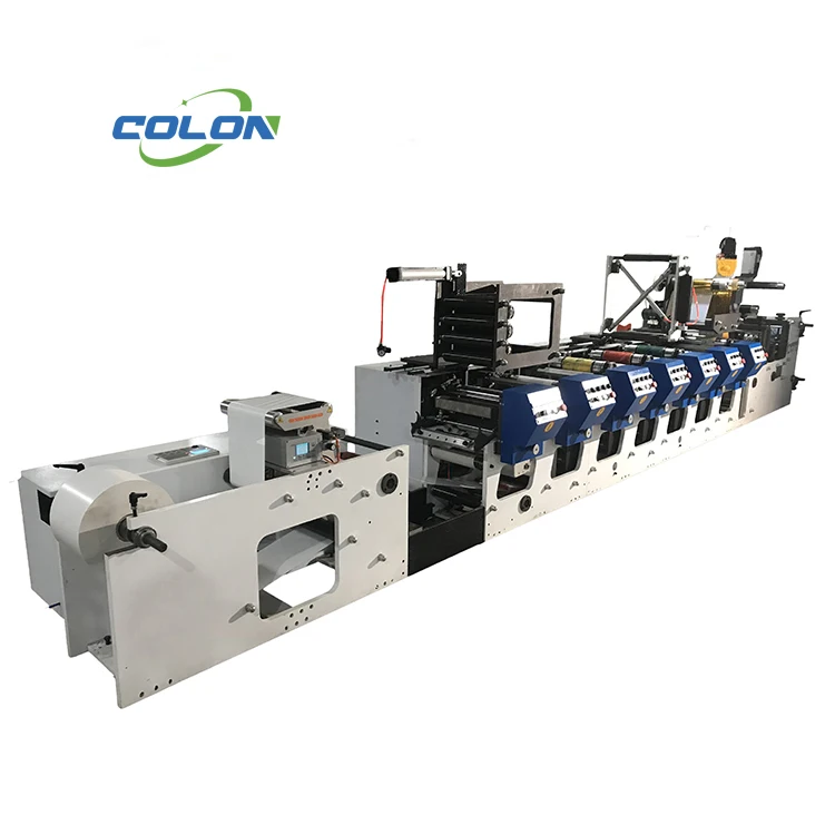 Professional manufacturer high speed label flexo printing flexographic printing press machine price