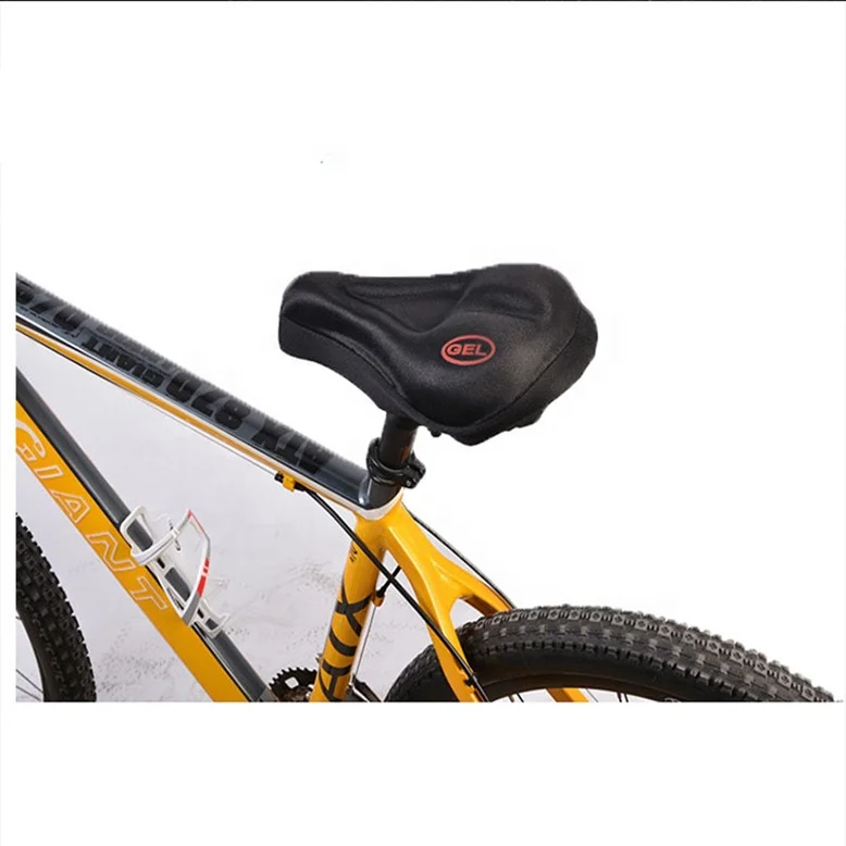 Professional Nylon & Gel Cycling Bike Bicycle Seat Saddle Cover Soft Cushion Ventilate Cycle Seat Pad Black New