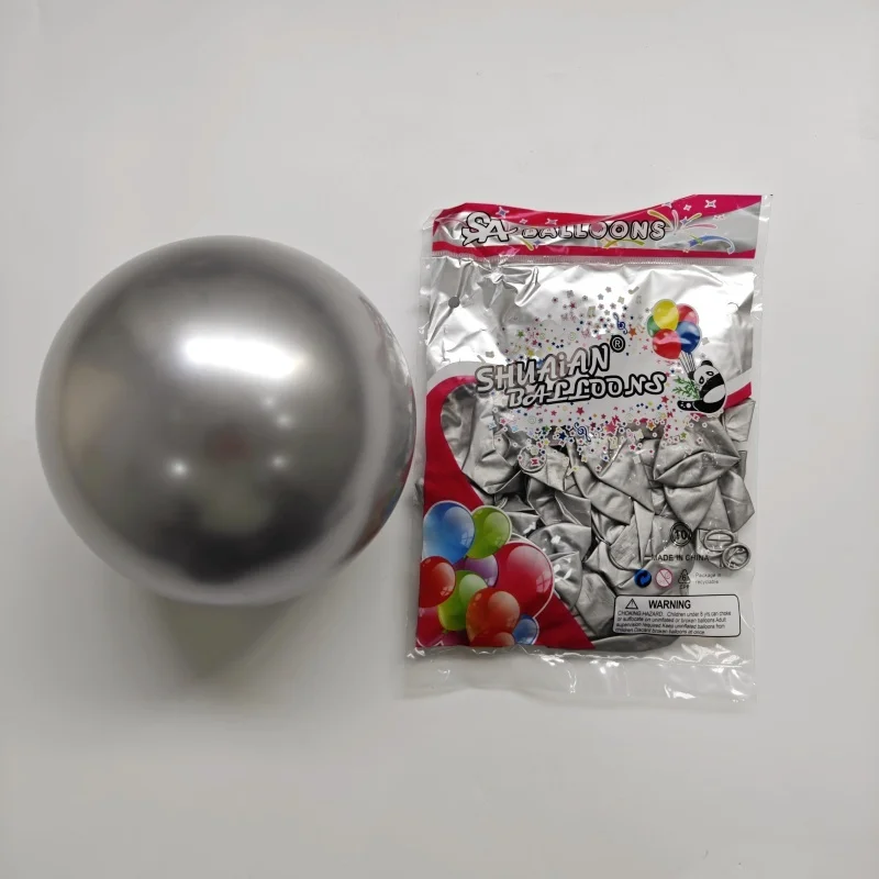 Latex Balloons Wholesale 10inch Glossy Metalchrome Metallic Pearl Back to School Supplies Silk Screen Printing Latex,latex