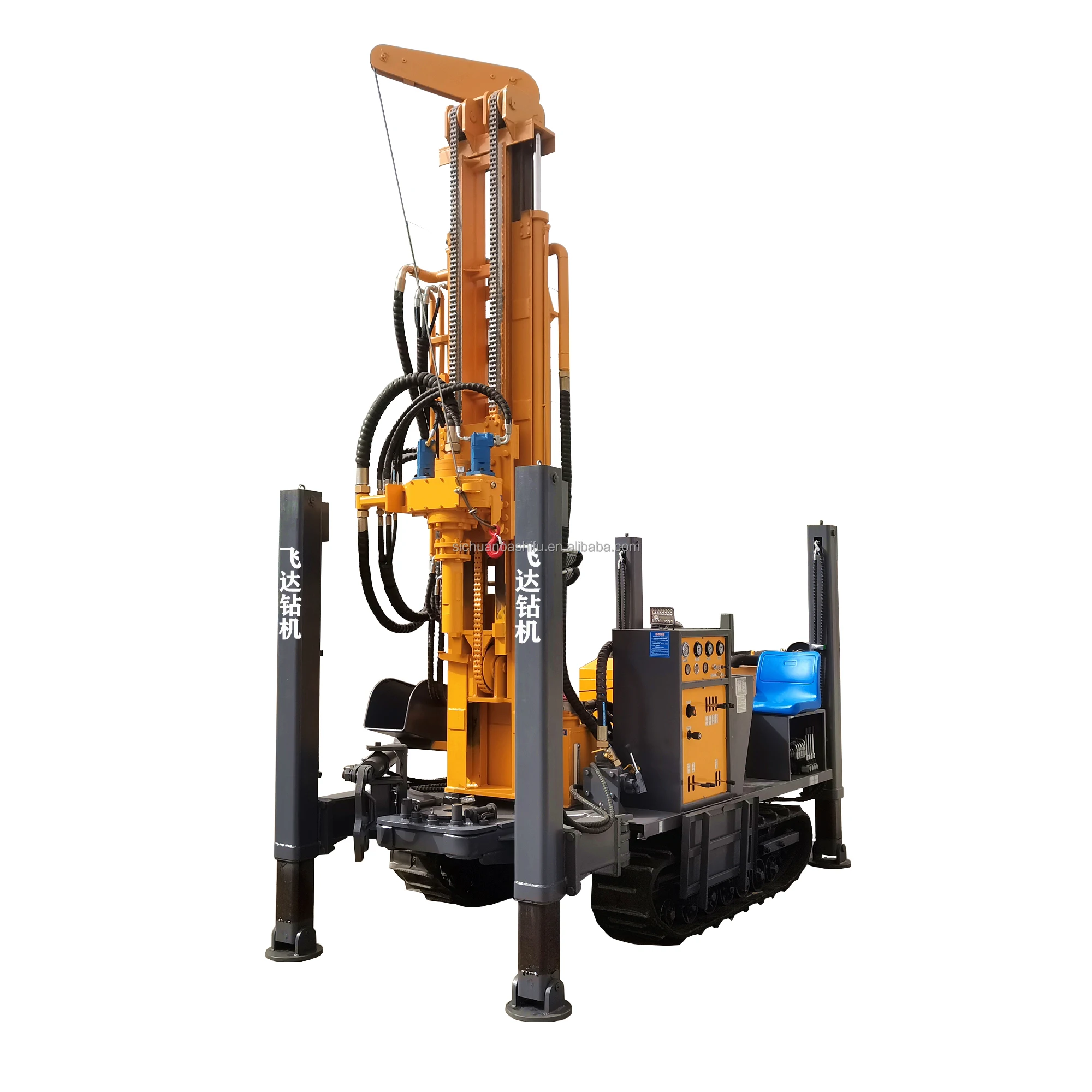 China best mobile water drilling machine 200m artesian well ground water drill rig portable borehole drilling rig