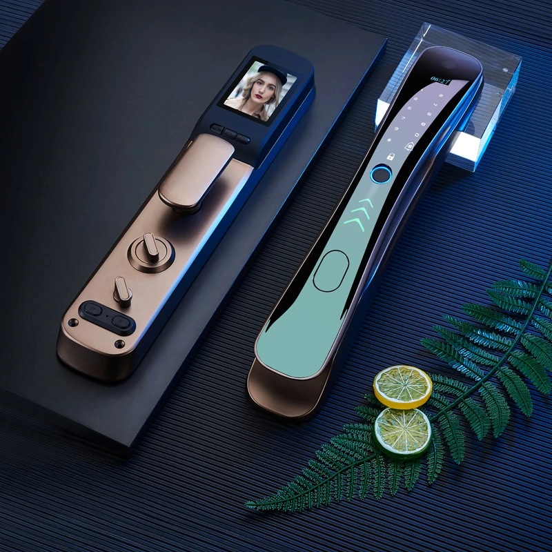 easy installation Passcode keyless CE certificate High Security smart lock with camera