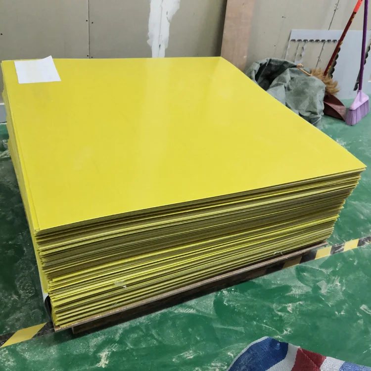 Custom Epoxy Sheet Temperature Resistant Yellow Epoxy Resin Fiberglass Composite Laminates 3240 Sheets