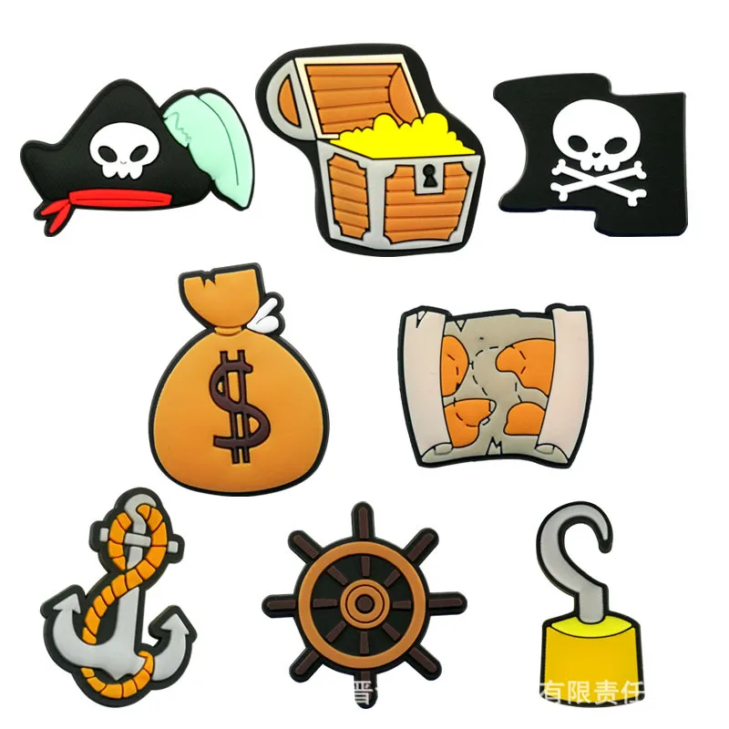 Hot selling anime sea poacher New shoe charms high quality shoes decoration charms for cartoon clog charms
