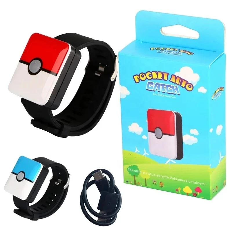 Auto Catch Bracelet for Pokemo Go Plus Rechargeable Square Bracelet Wristband for IOS Android TYPE-C