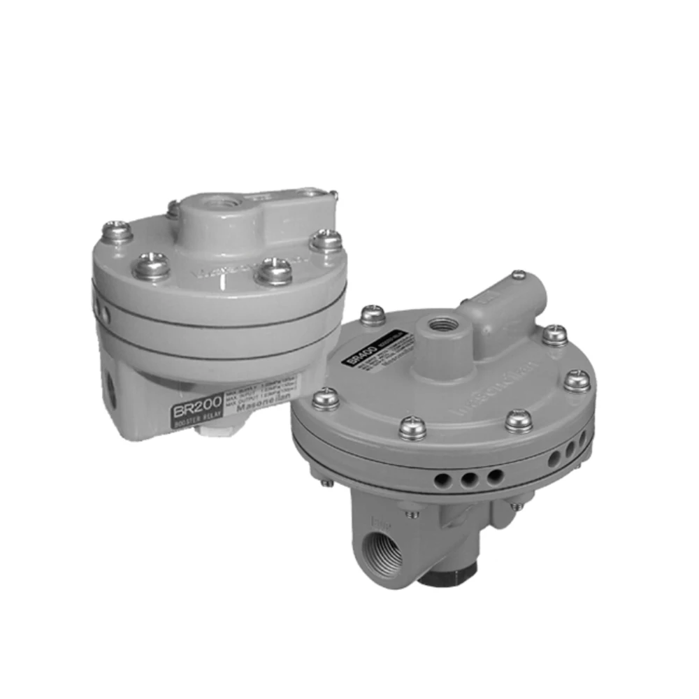 Original Masoneilan Pneumatic Booster Relays BR200 BR400 150 Psi High Capacity Volume Booster Relays