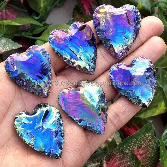 best selling india agate arrowheads opal opalite gemstone angel aura moon shape arrowhead for sale