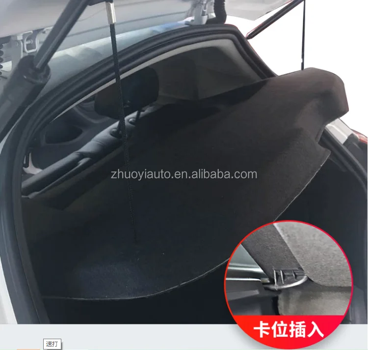 OEM 9681568880 Car Rear Parcel Shelf Trunk Cargo Cover For Citroen C3 Picasso 2013-2017 2016 Boot Luggage Load Blind Spare Parts