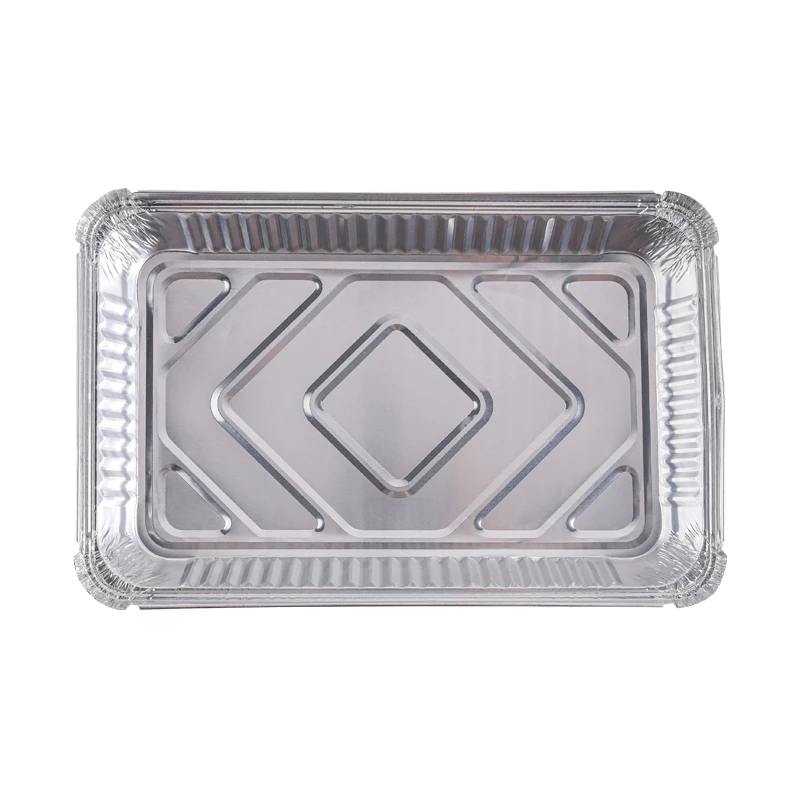 3120 disposable Rectangle Aluminum Foil Food Container With Lid