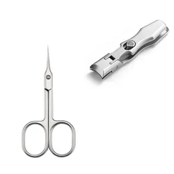 Hot selling stainless steel cuticle nail scissors and Large cut nail clippers for nails and toenails