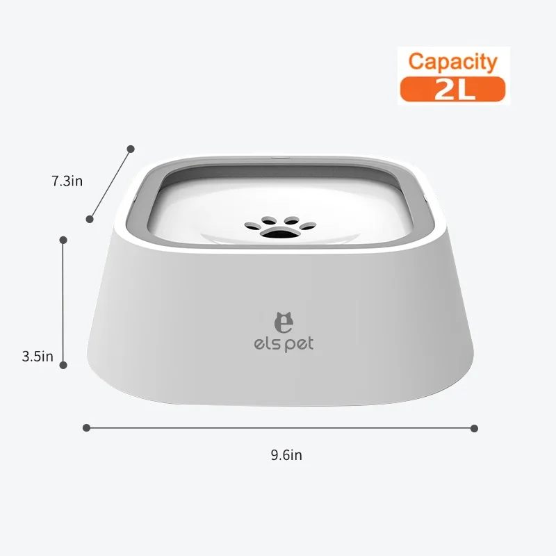 ELS PET Suppliers Manufacture customize Pet water Feeding bowl dog drinking bowl ABS Pet bowls
